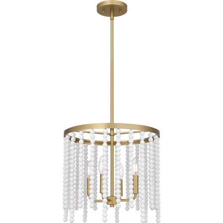 Quoizel Apelle Pendant 4 Lights Aged Brass APE2816AB
